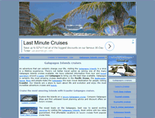 Tablet Screenshot of cruisesingalapagos.com